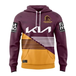 2024 Brisbane Broncos Mens Team Hoodie