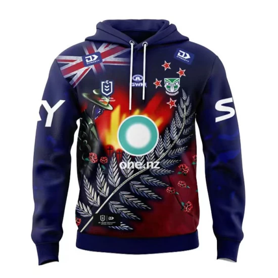 2024 New Zealand Warriors Mens Anzac Hoodie